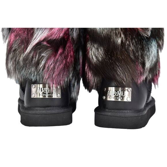 C8 NIB AU & MU AUSTRALIA N613 Wmns Sheepskin Fur Winter Snow Boots Size 12 - Picture 7 of 11